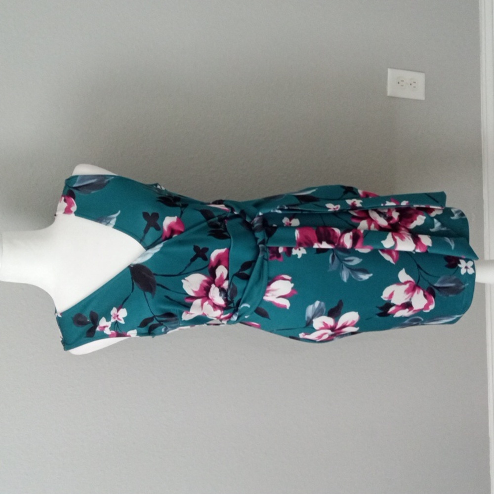 Pretty Teal fall dress